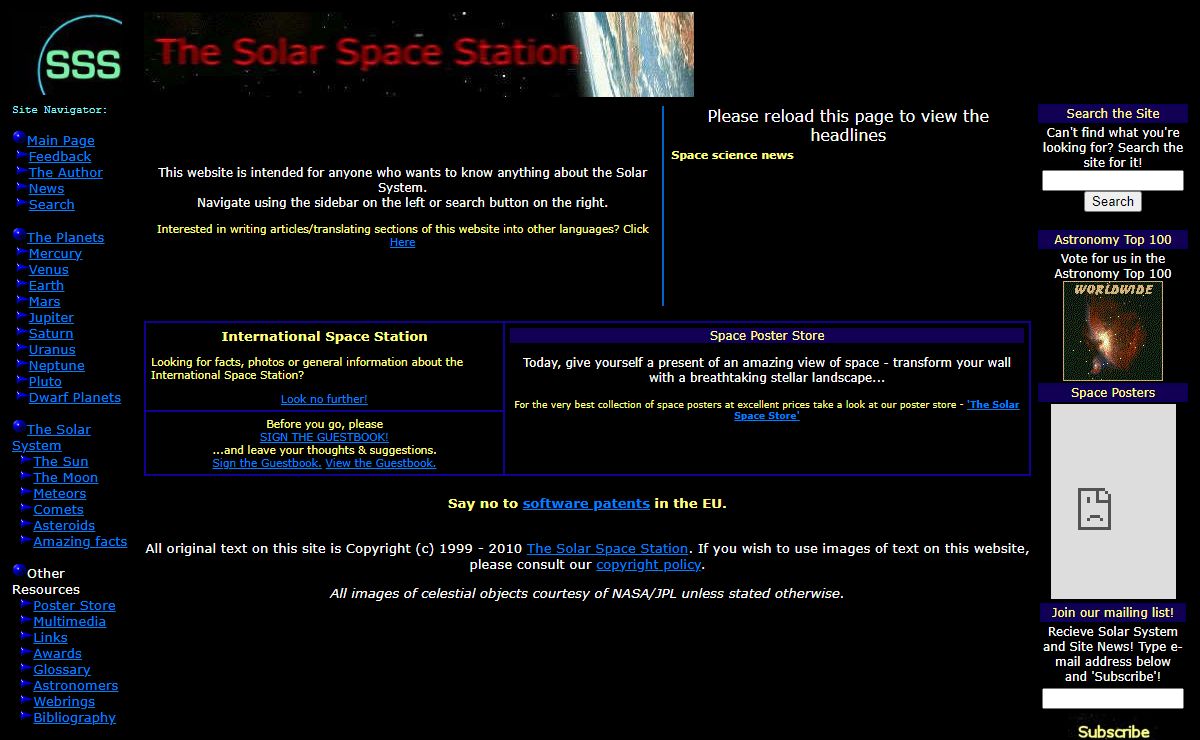 The Solar Space Station - facts, information and pictures about the Solar System, planets asteroids meteors comets etc