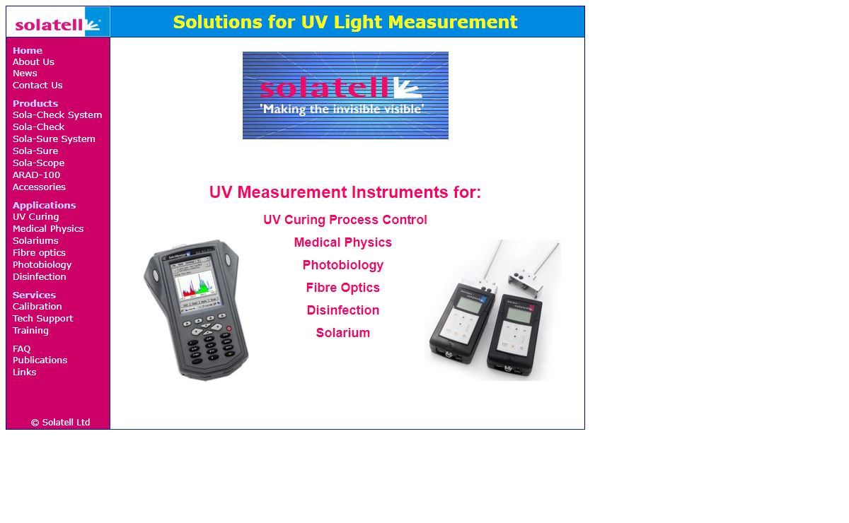 Solatell - Leading the world in portable, handheld UV spectroradiometry.
