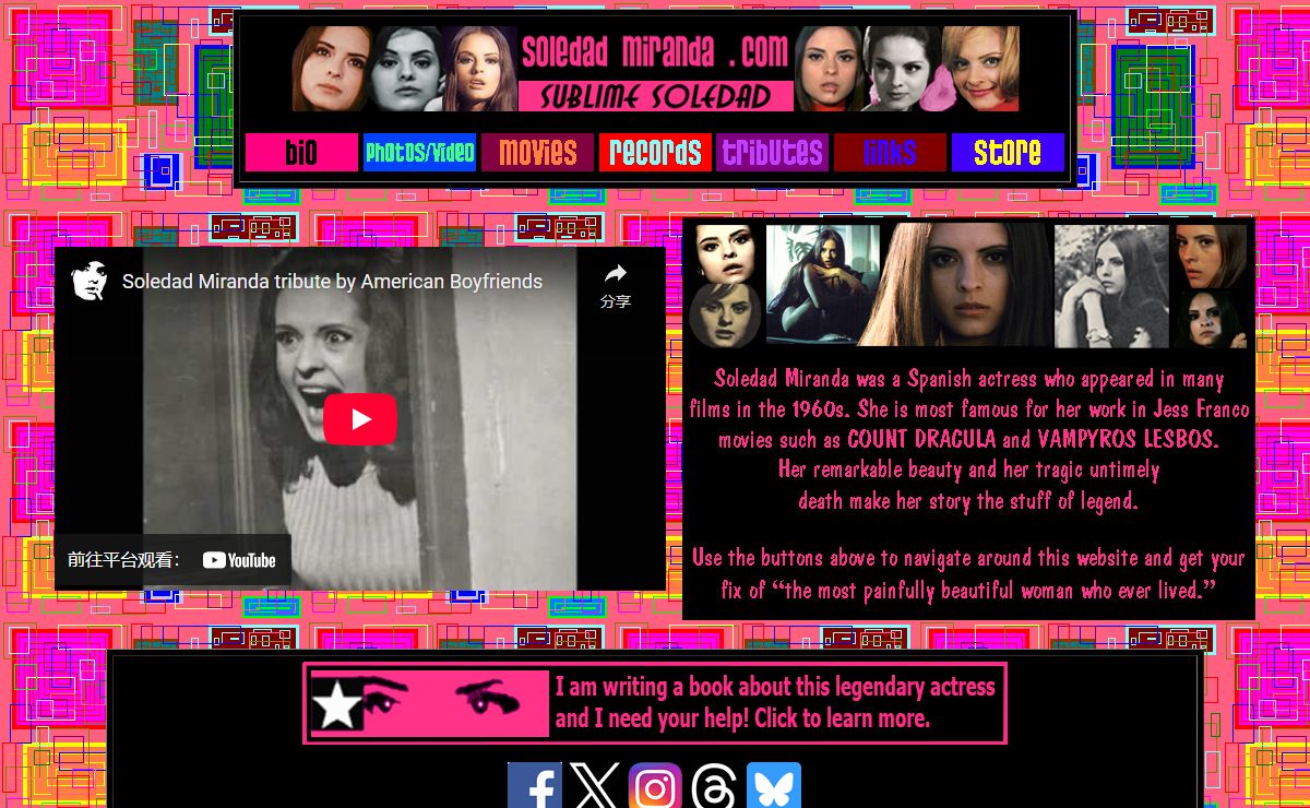 Soledad Miranda .com - Sublime Soledad