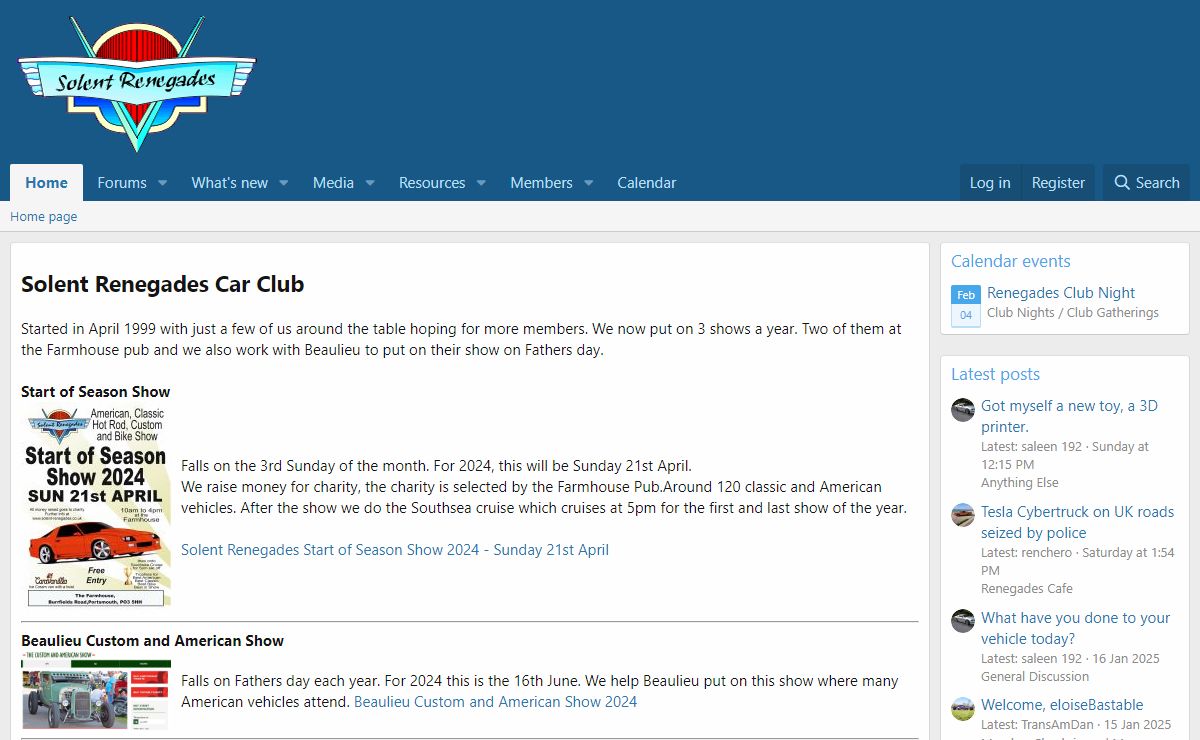 Home Page | Solent Renegades Car Club
