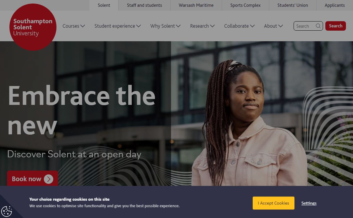 Southampton Solent University | Embrace The New