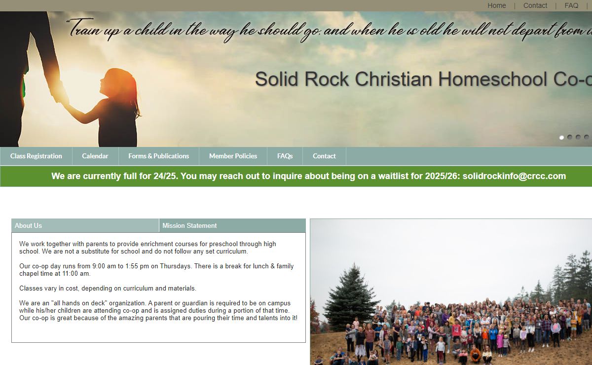 Solid Rock Christian Homeschool Co-op
