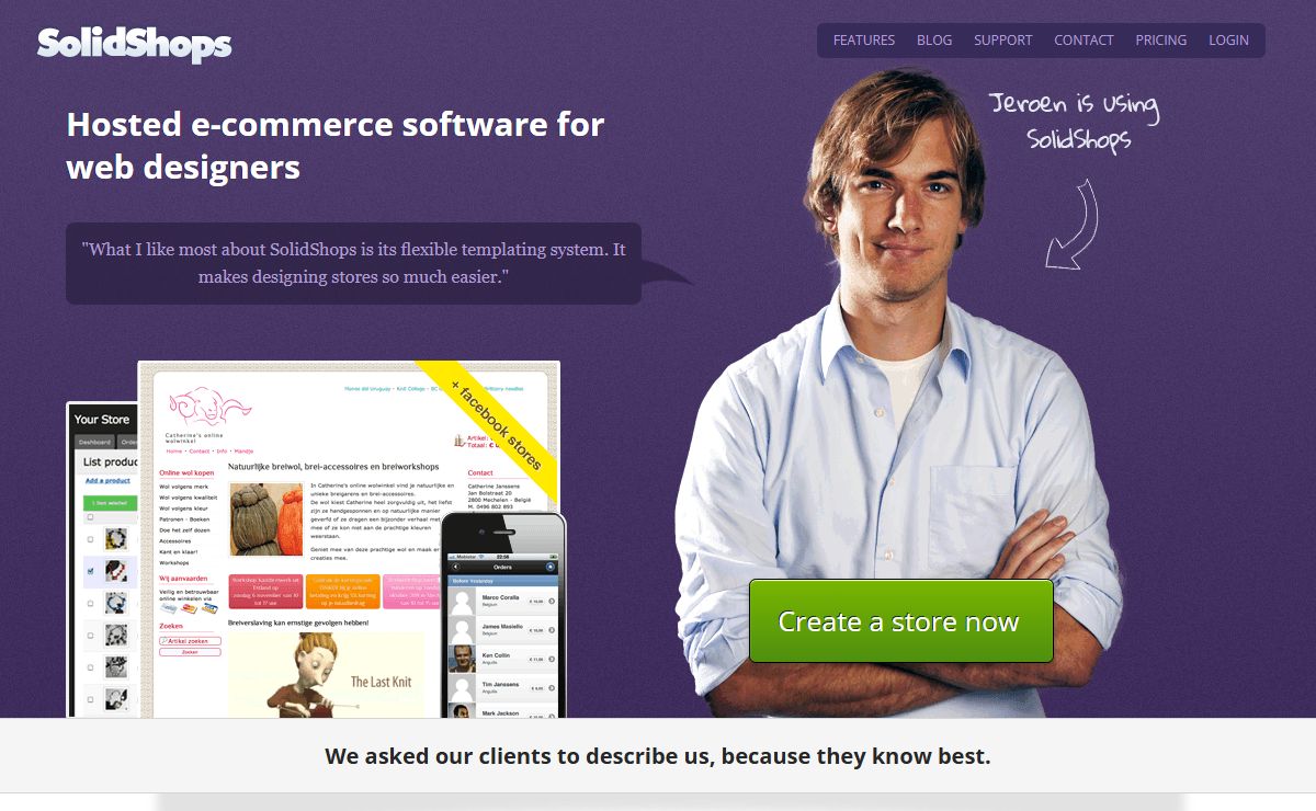 Simple Hosted Ecommerce Software - SolidShops.com