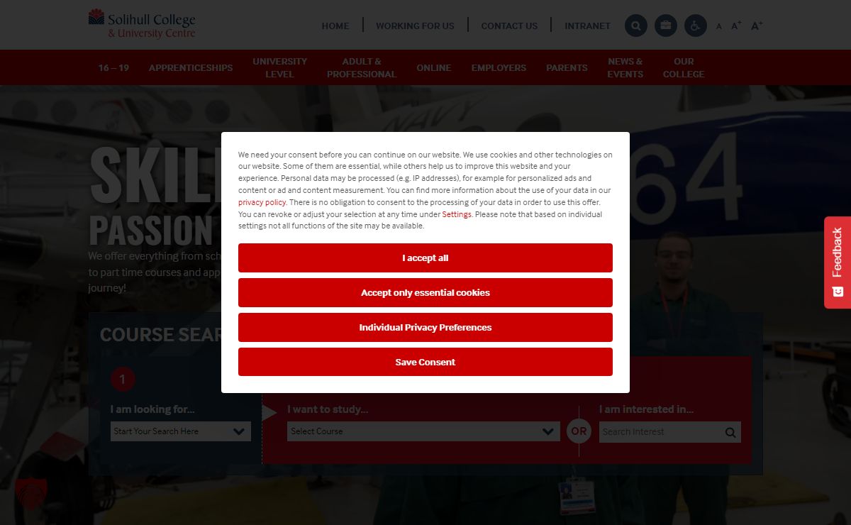 Solihull College & University Centre | School Leaver, Part Time Adult Courses, Apprenticeships & Bespoke Employment Training