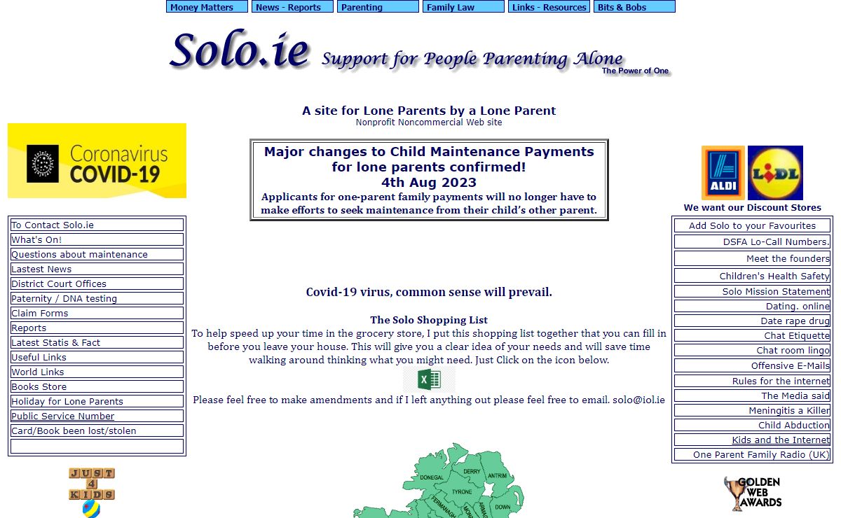 Solo.ie Support for People Parenting Alone