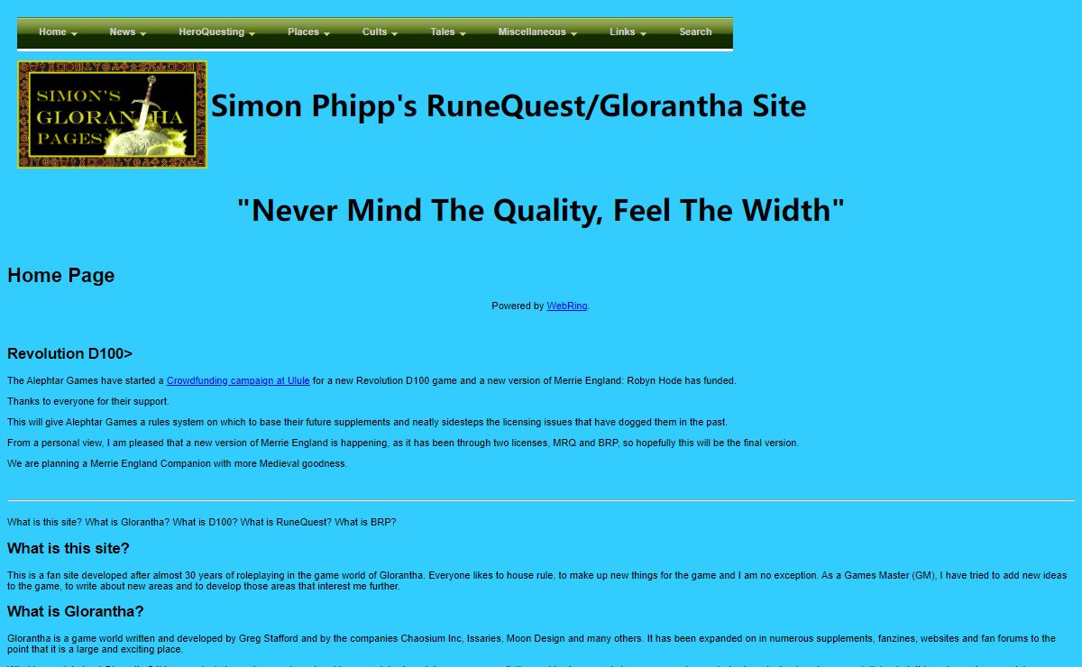 Simon Phipp - RuneQuest/D100/Glorantha - Home Page
