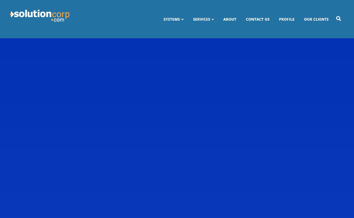 SolutionCorp Software Solutions for business - SolutionCorp
