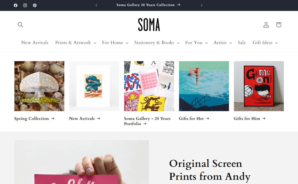 Soma Gallery - Contemporary Original Prints and Affordable Artwork