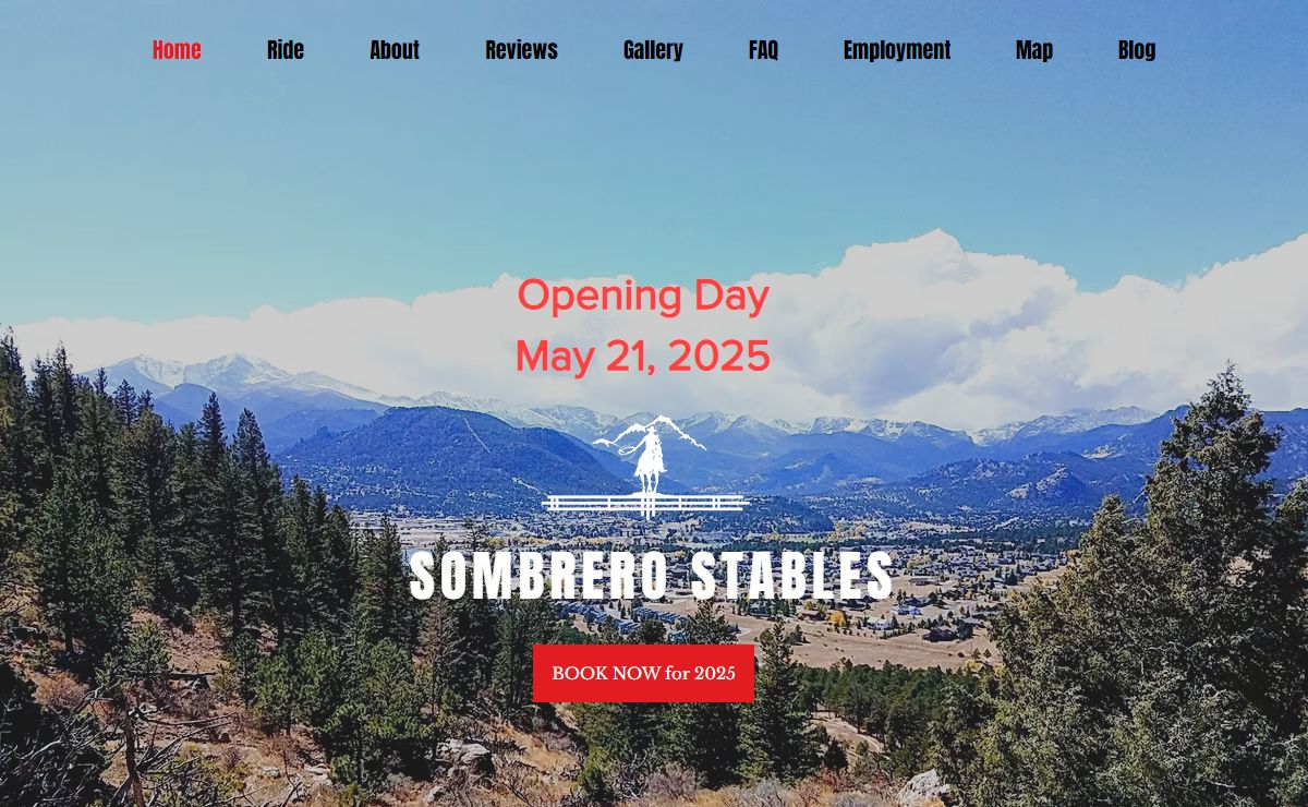 Colorado Mountain Horseback Riding | Sombrero Stables | Estes Park, Colorado