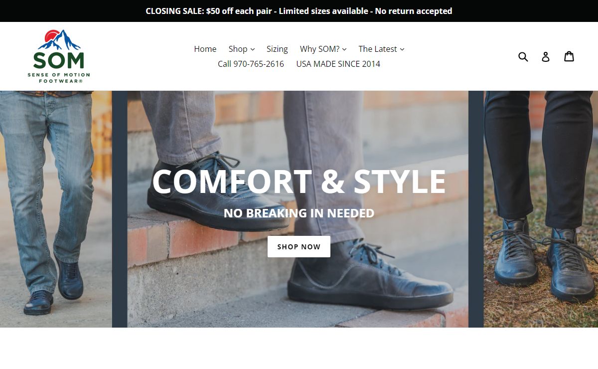 SOM Footwear: Comfortable, Barefoot Inspired Shoes Made in the USA – SOM Sense Of Motion Footwear