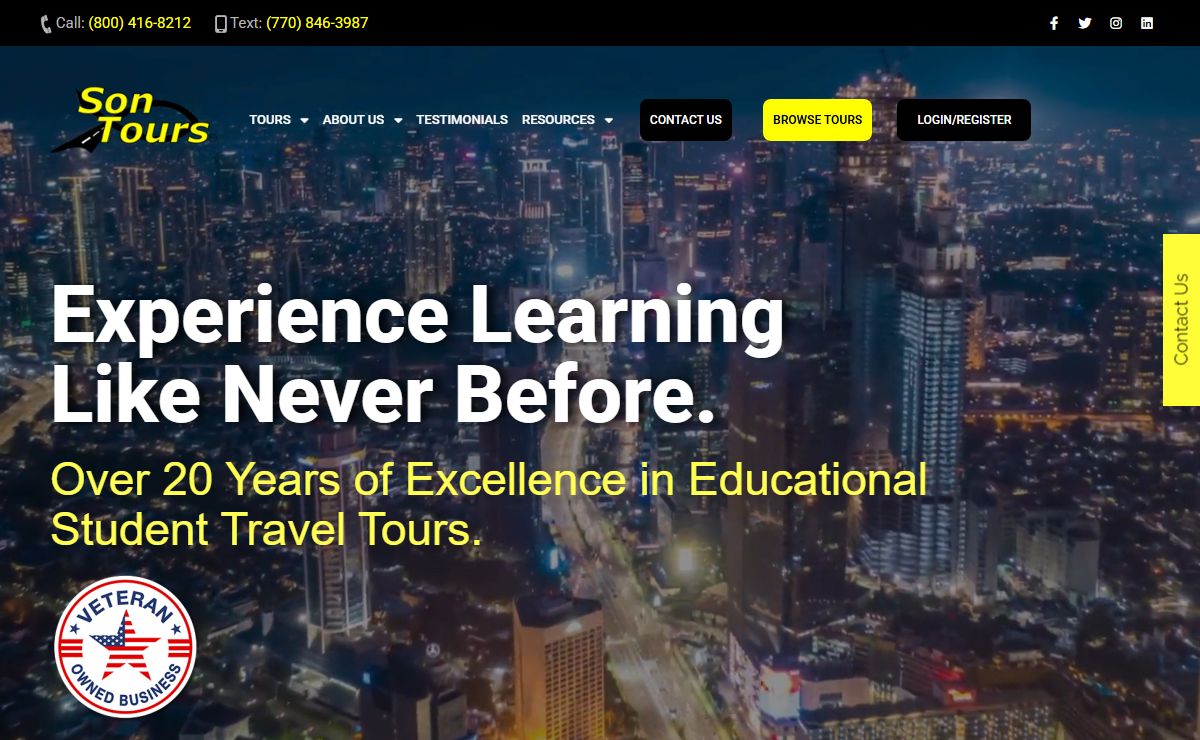 Son Tours Inc. | Student Travel & Educational Tours Company