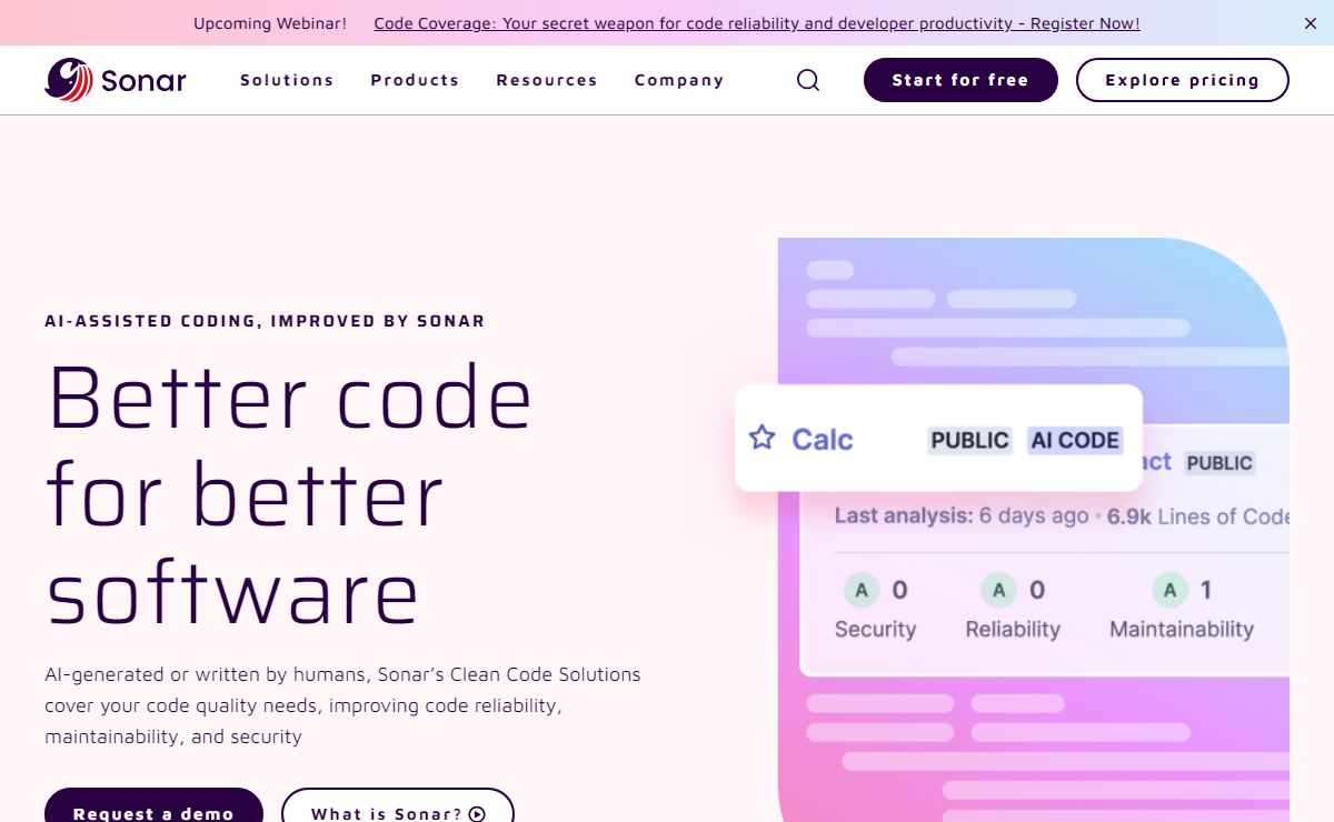 Better Code & Better Software | Ultimate Security and Quality | Sonar