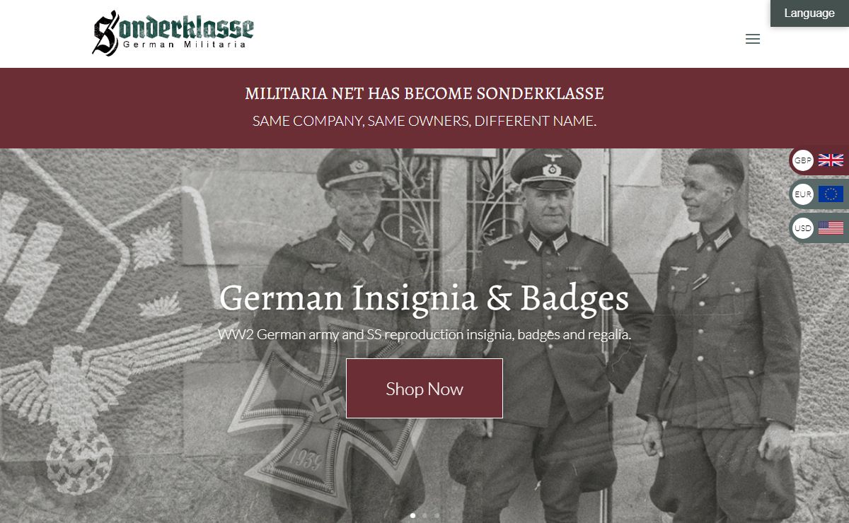 German Militaria | WW2 Militaria | 3RD Reich Militaria - Sonderklasse