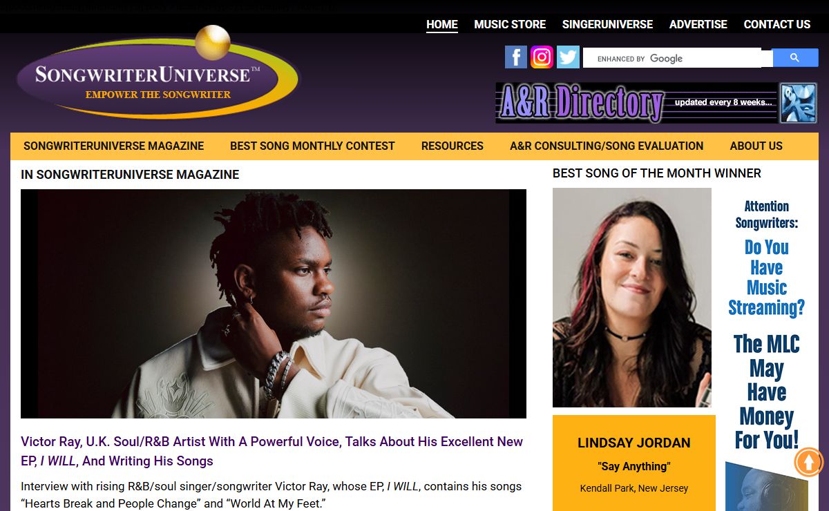Songwriter Universe | Songwriting News, Articles, Contest