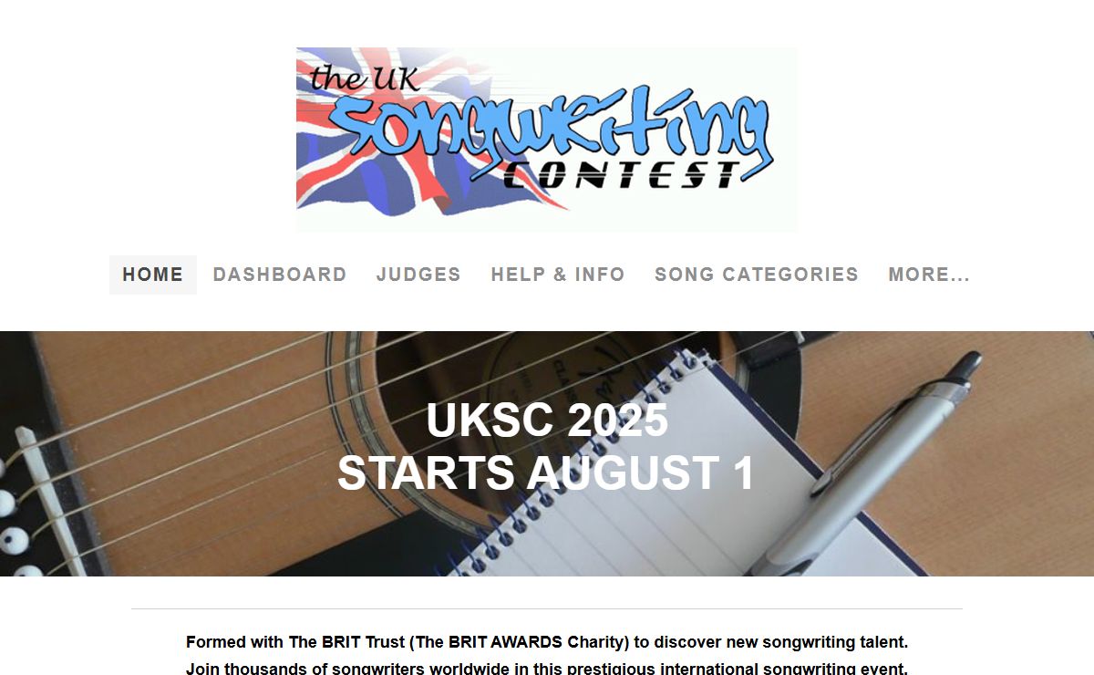 UK Songwriting Contest - Home