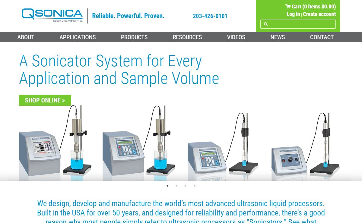 Sonicator Ultrasonic Homogenizers & Emulsifiers | Qsonica