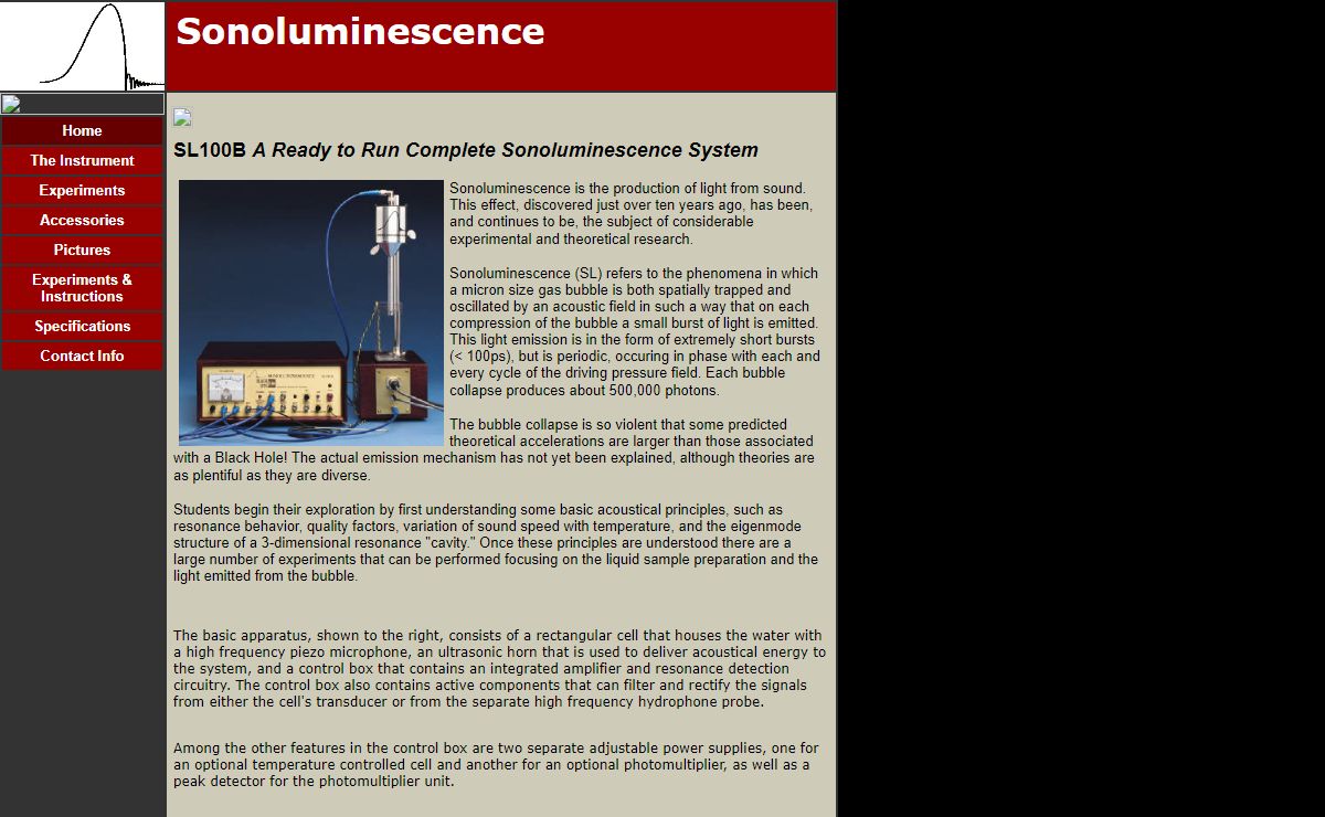 Sonoluminescence