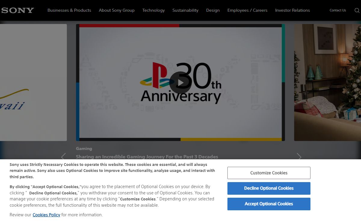 Sony Group Portal - Home
