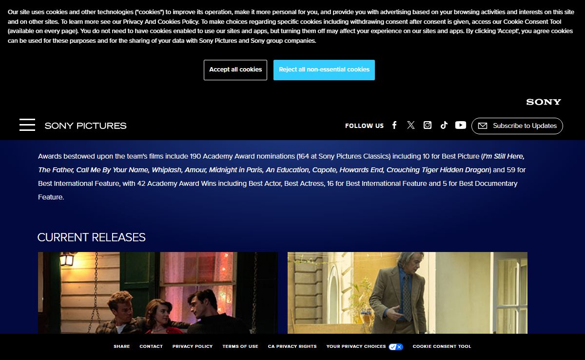 Sony Pictures Classics | Homepage
