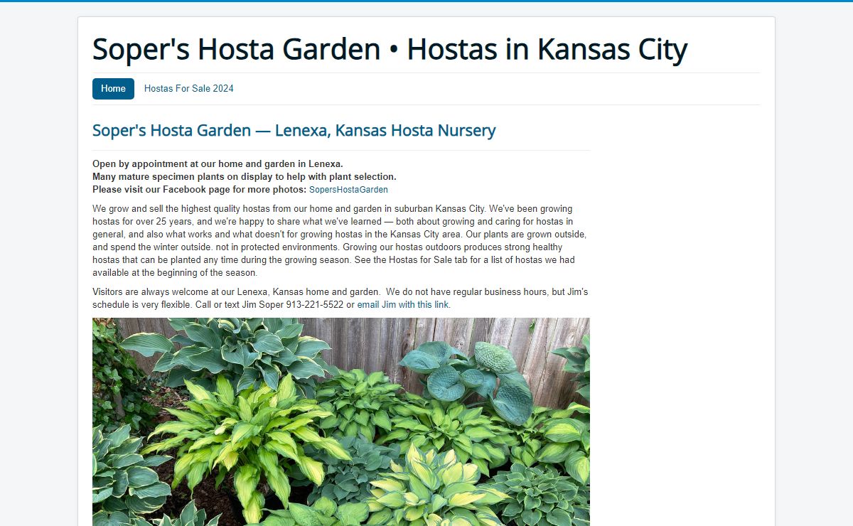 Home - Soper's Hosta Garden • Hostas in Kansas City