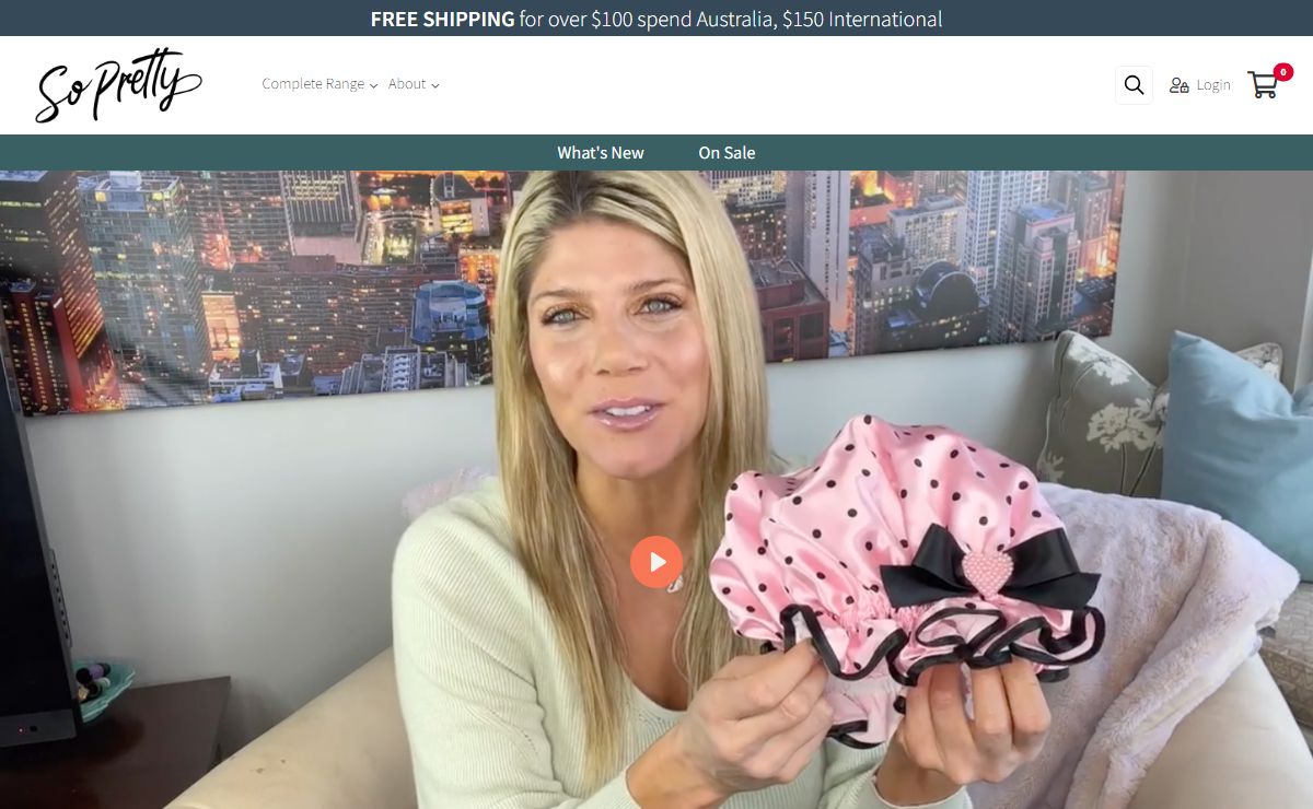 Shower Cap, Sleep Caps, Sleep Masks | So Pretty Shower Caps