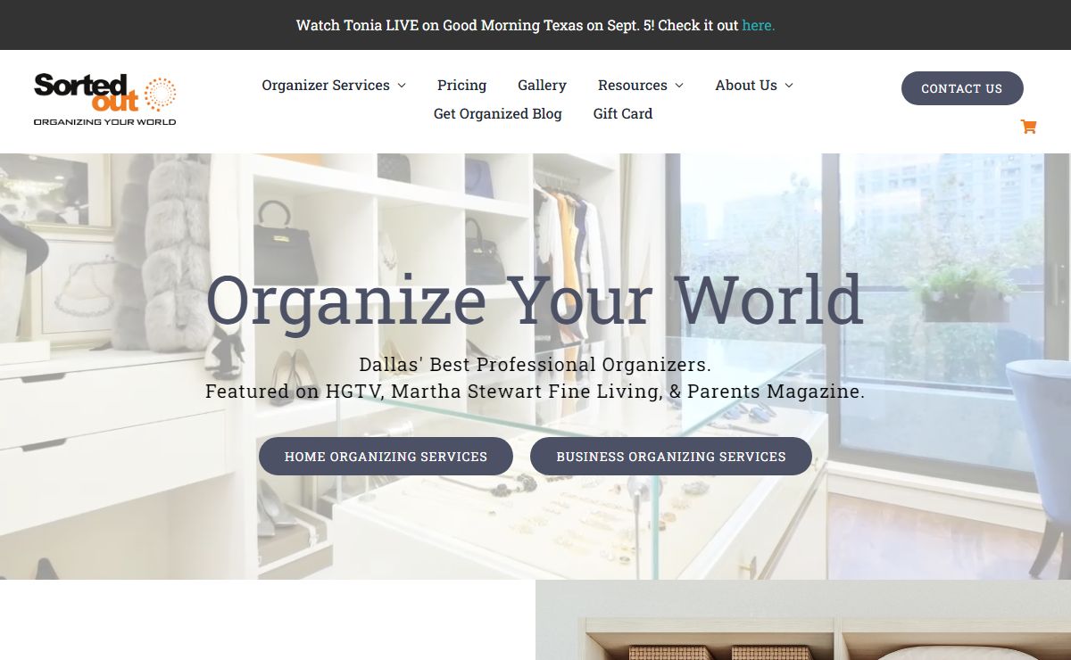 Dallas Professional Organizers Company serving DFW