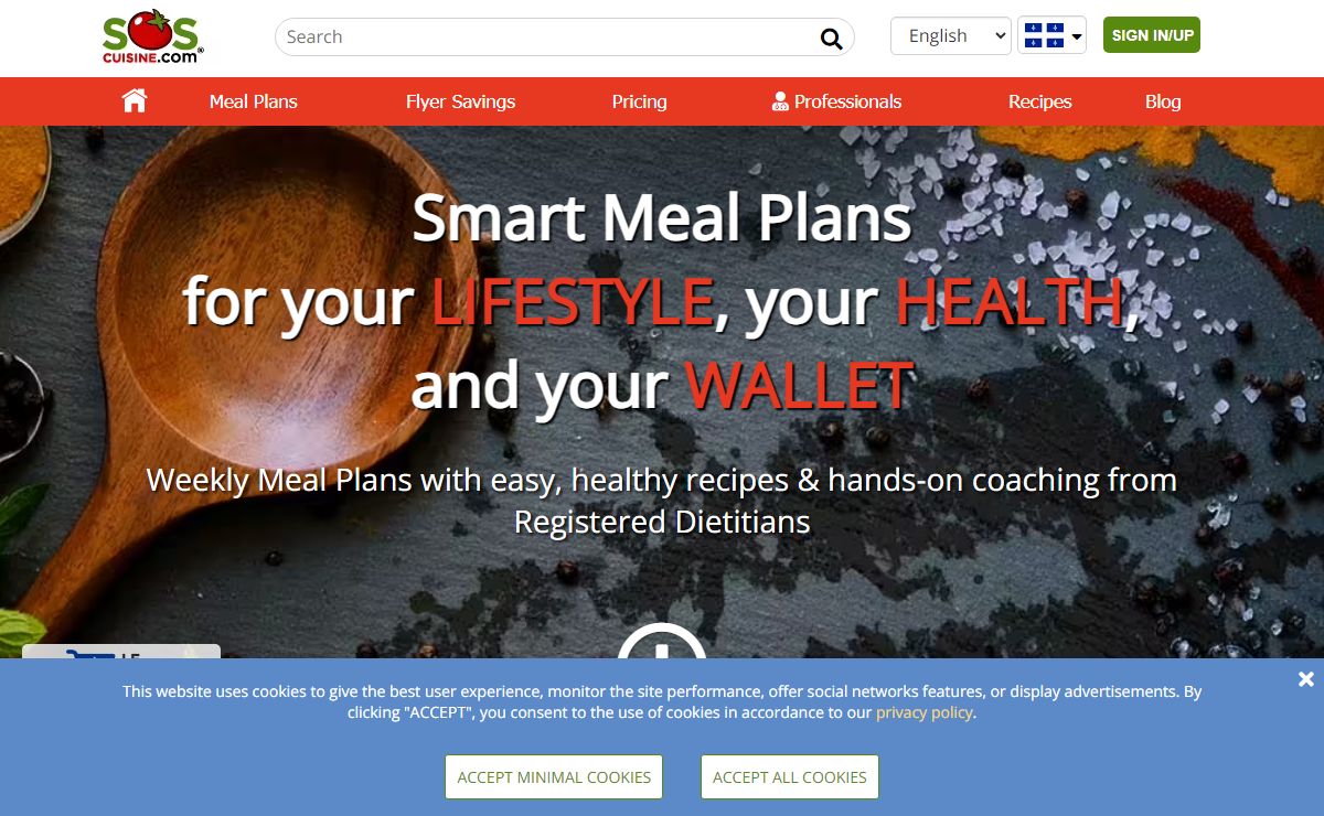 Customize your Weekly Meal Plan with SOSCuisine