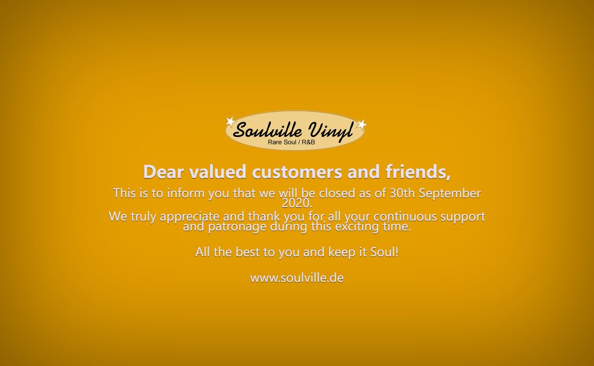 Soulville records - Goodbye!
