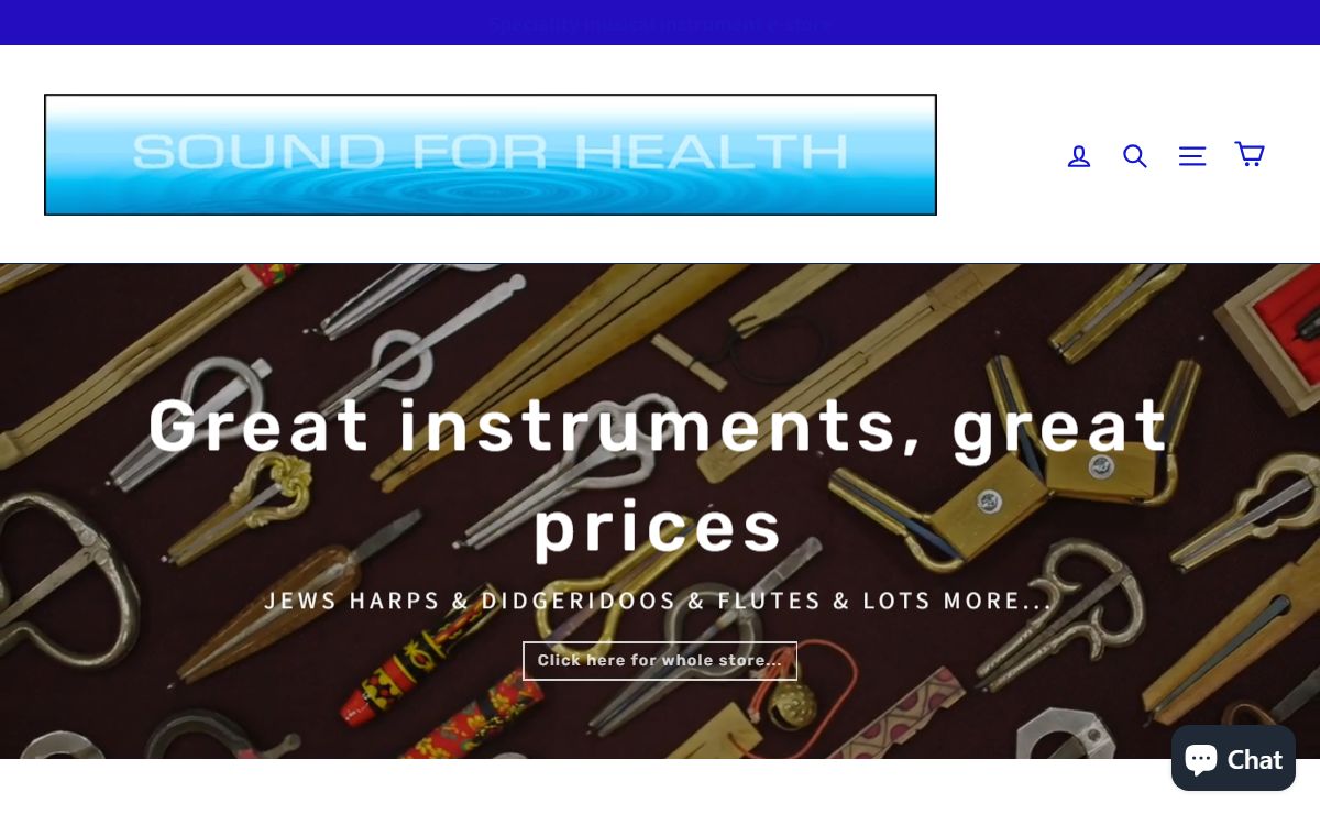 Sound For Health - Musical instrument store