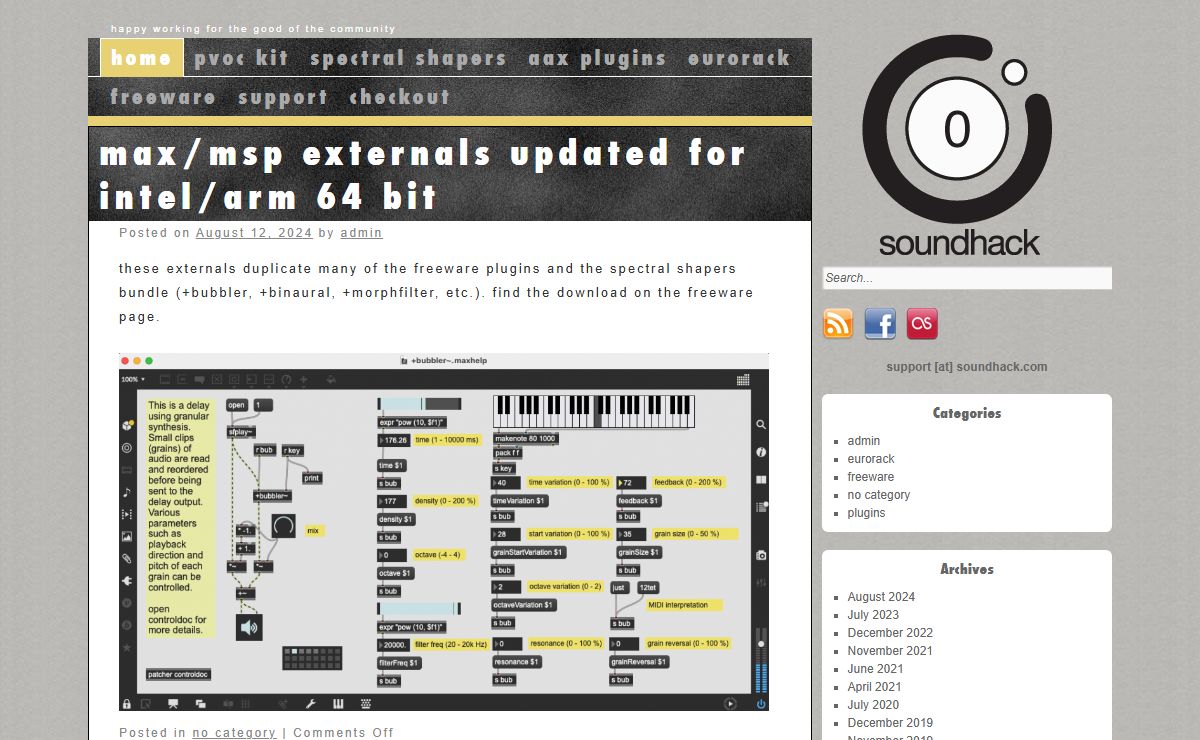 SoundHack | Happy working for the good of the community