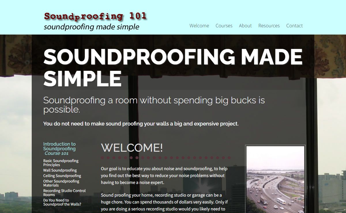 Soundproofing Walls, Ceilings and Windows