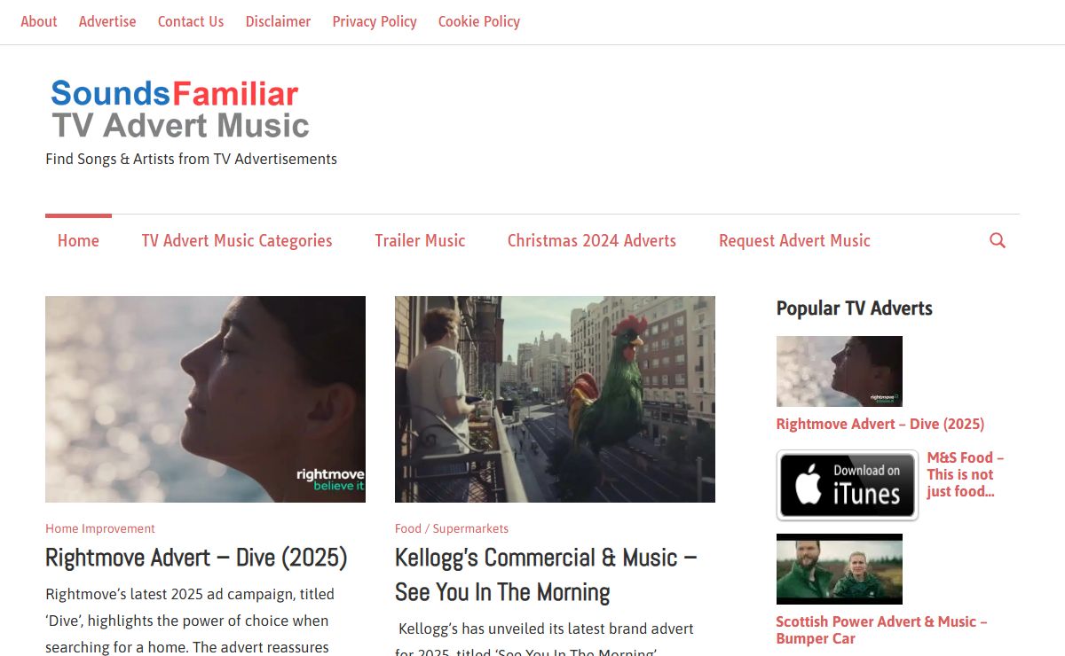TV Advert Music | Find Songs & Artists from TV Advertisements