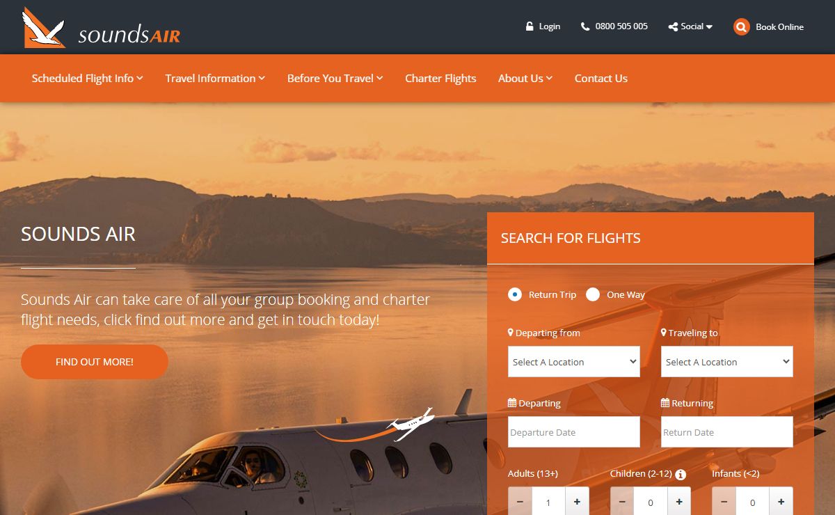 Sounds Air NZ Airline - Sounds Air