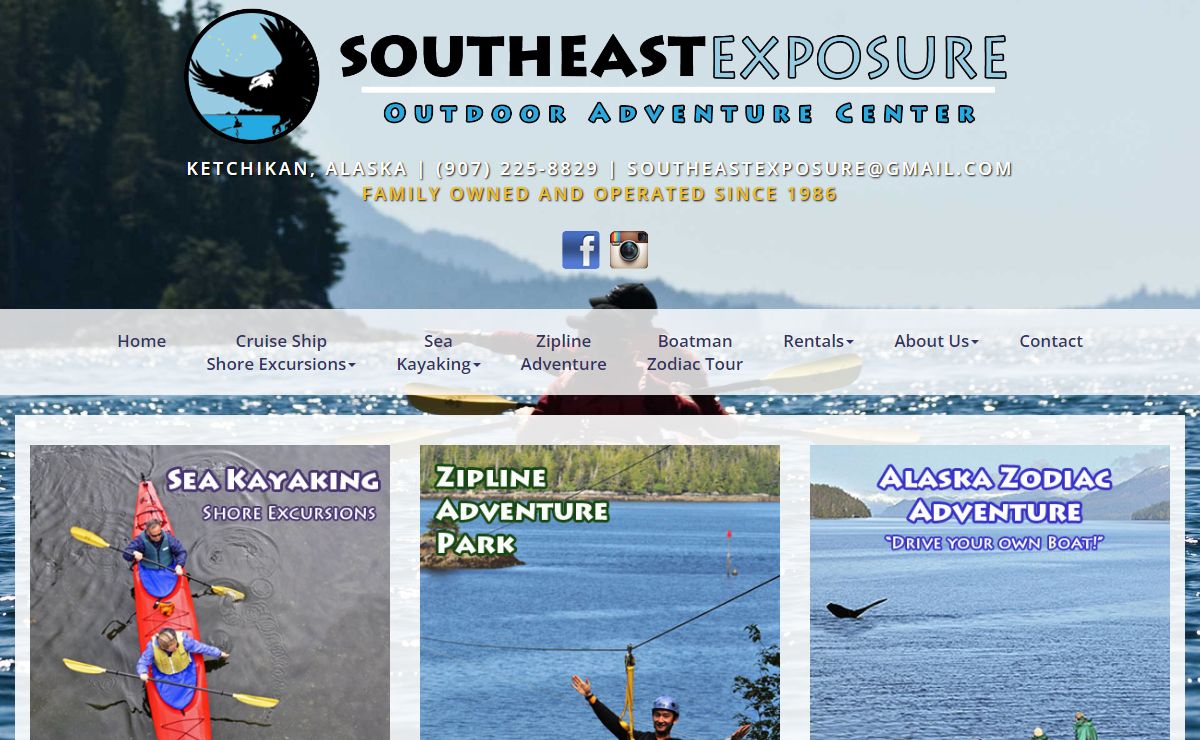 Ketchikan Kayaking , Zipline Adventure & Zodiac Tours