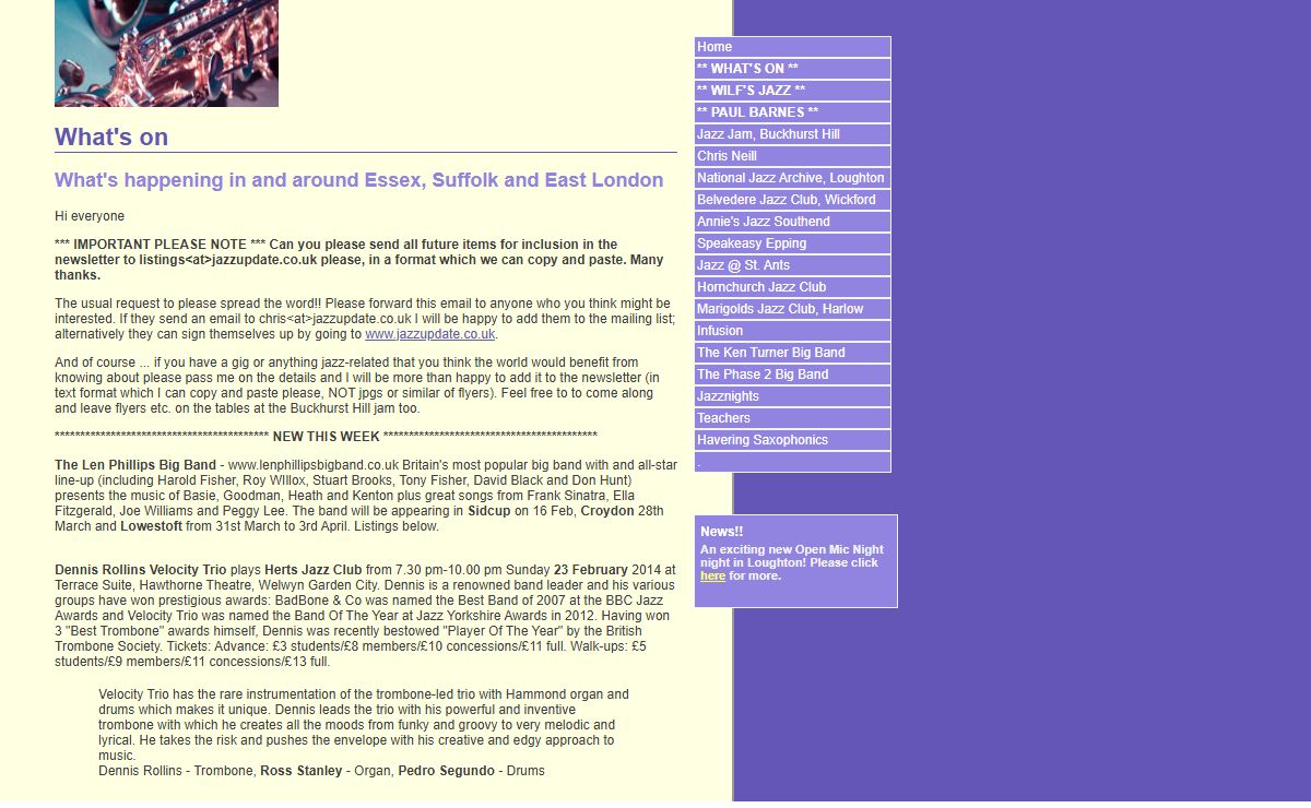 Southend Jazz - all about jazz in Southend and Essex