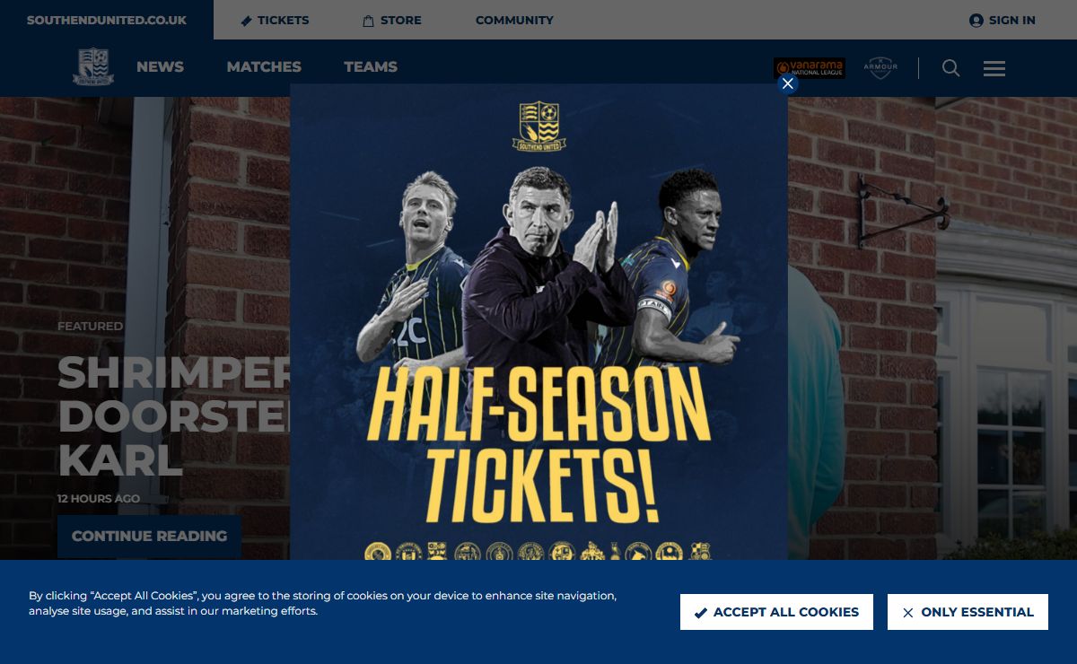 Southend United FC | Southend United Football Club