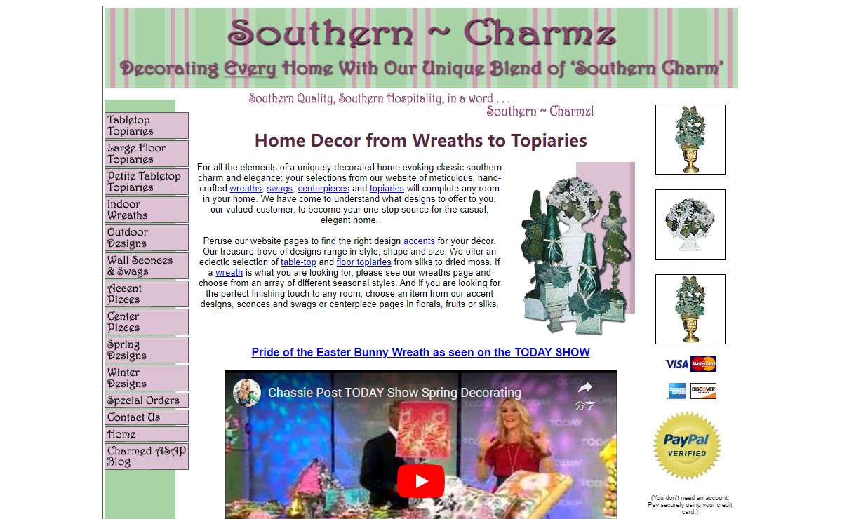 Southern Charmz Interiors | Home Decor from Wreaths to Topiaries