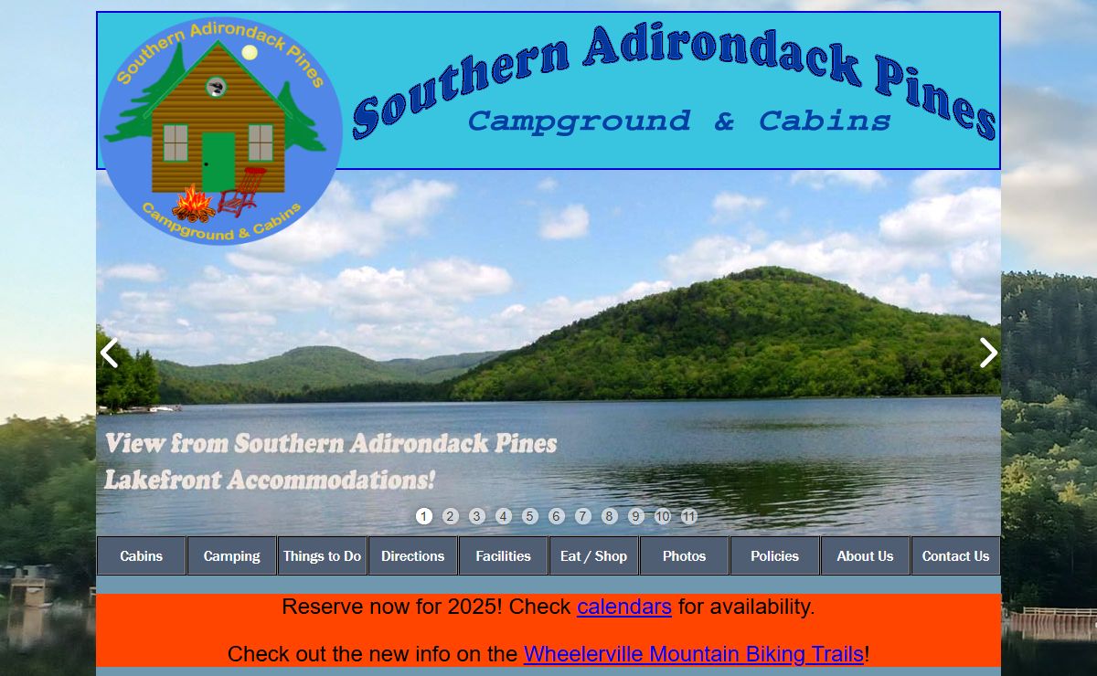 Adirondack Cabin Rentals at Southern Adirondack Pines - Cabin, Cottages, RV Rentals & Adirondack Campsites