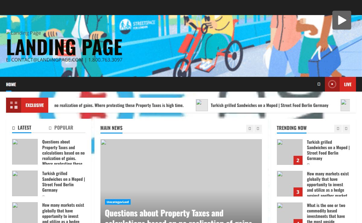 Landing Page – e: Contact@LandingPage.com | 1.800.763.3097