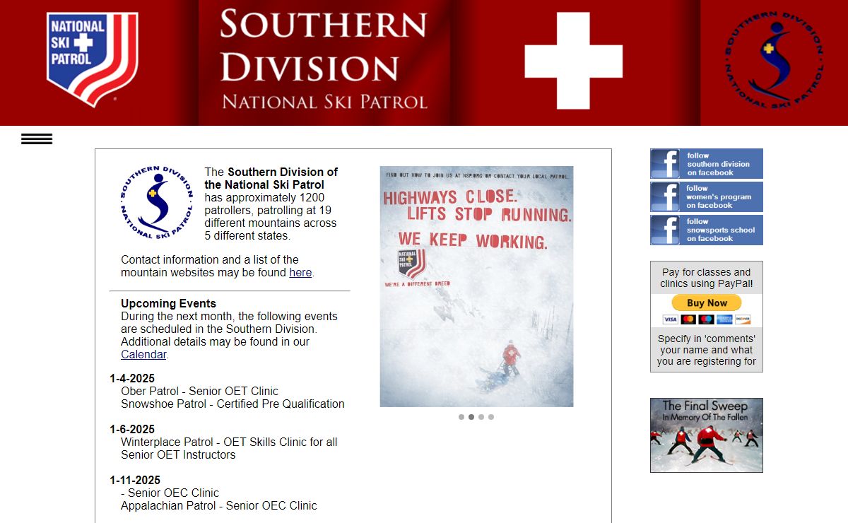 Southern Division | National Ski Patrol