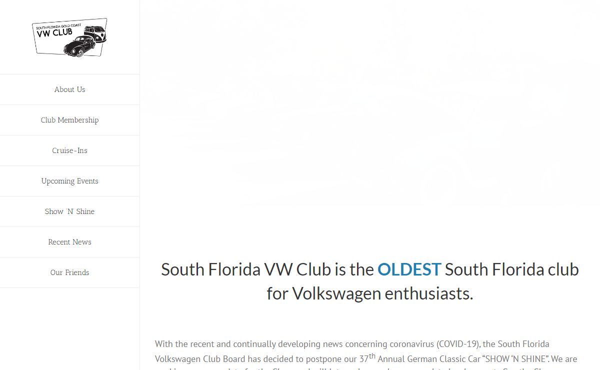 South Florida Volkswagen Club – Local Club for VW Enthusiasts