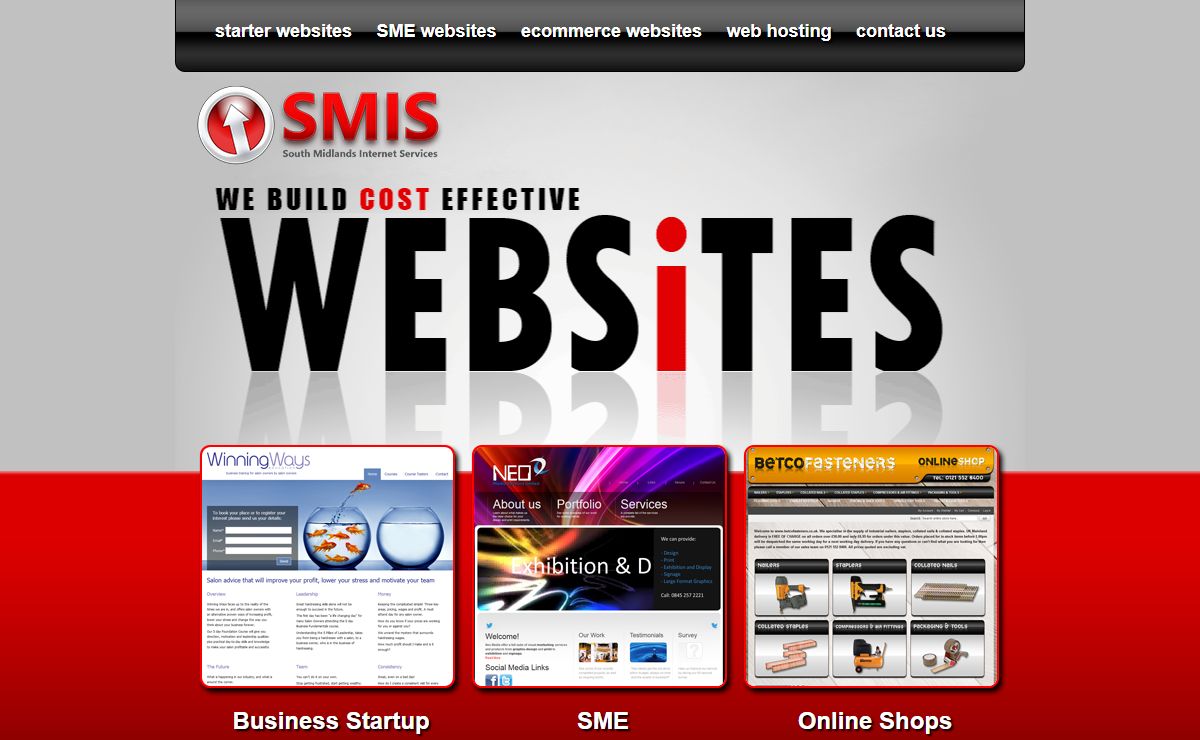 SMIS Ltd. - South Midlands Internet Services - UK Midlands based Web Design and Web Hosting