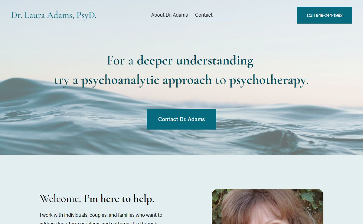 Dr. Laura Adams PsyD LMFT | South OC Therapist