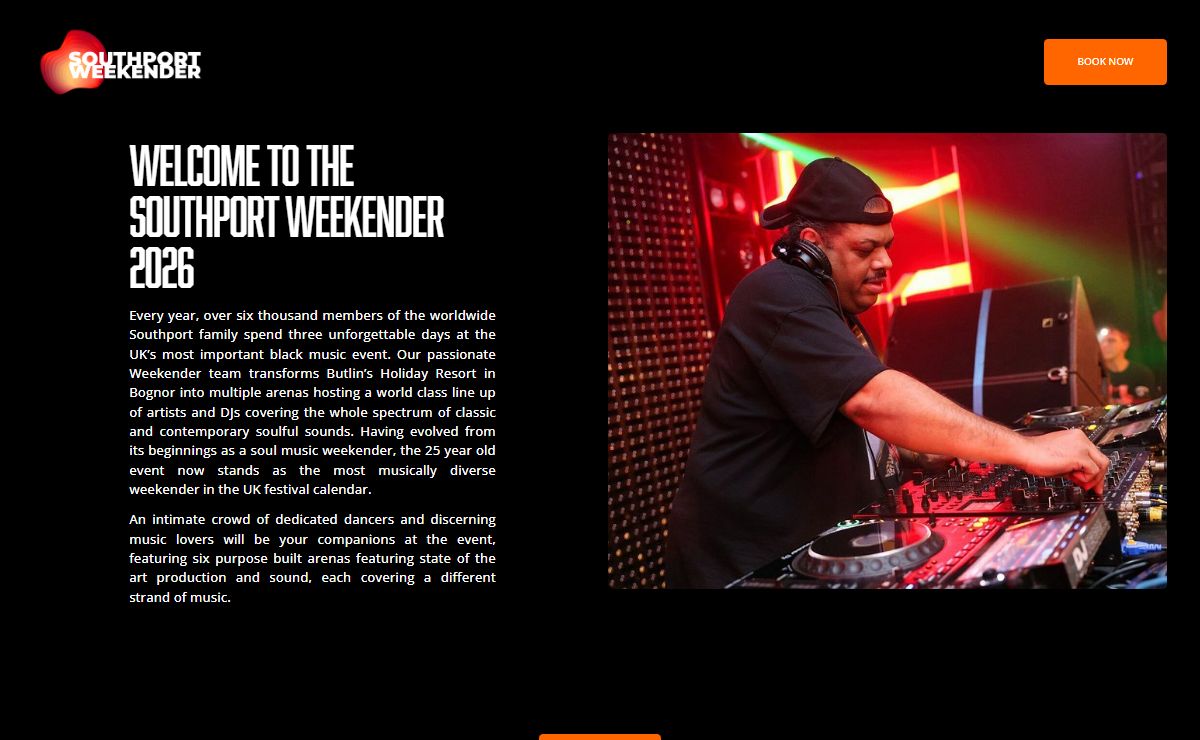 Homepage 2026 | Southport Weekender
