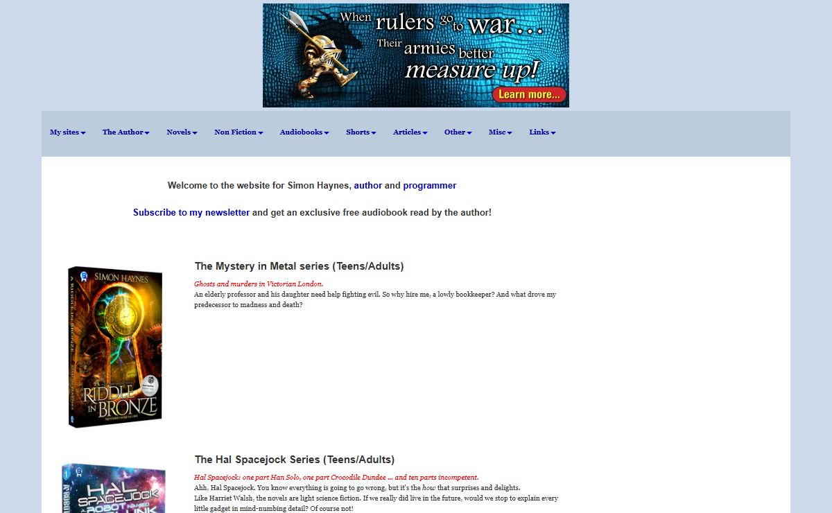 Simon Haynes - Author of almost 30 novels