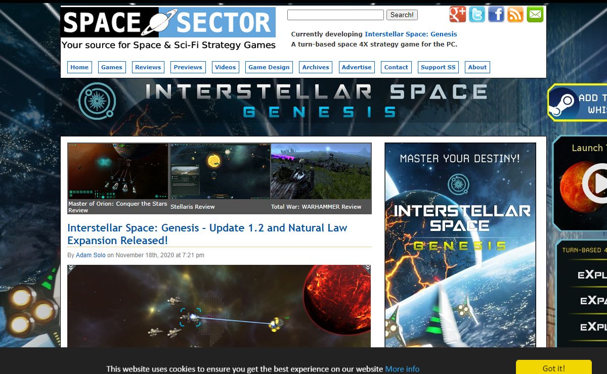 Space Sector - Everything about Space and Sci-Fi Strategy Games. Turn-Based, Real-Time, 4X. Reviews, News, First Impressions, Previews, Interviews, discussion and more.
