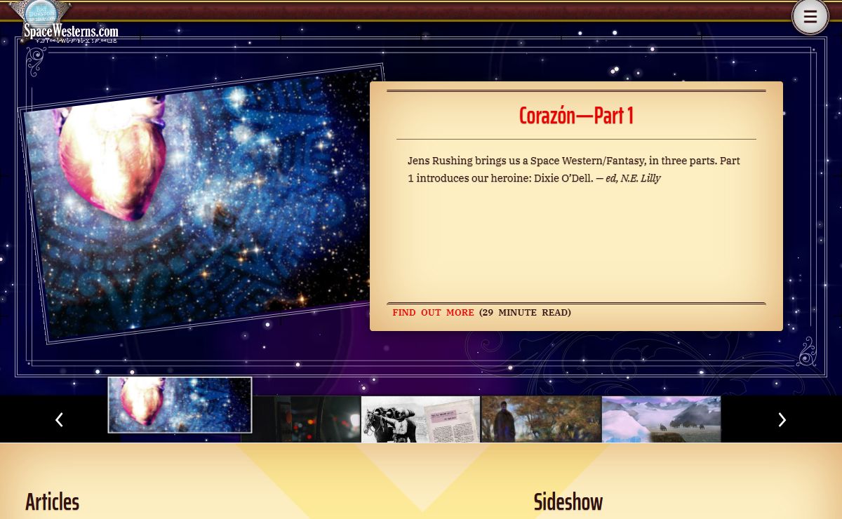 Space Westerns Magazine - The most pernicious suite of fiction on the Internet