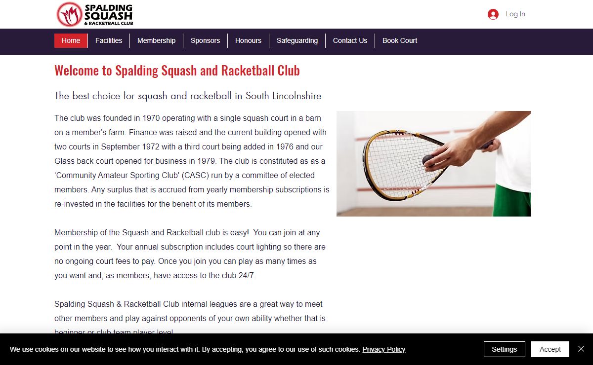 Home | Spalding Squash and Racketball, England