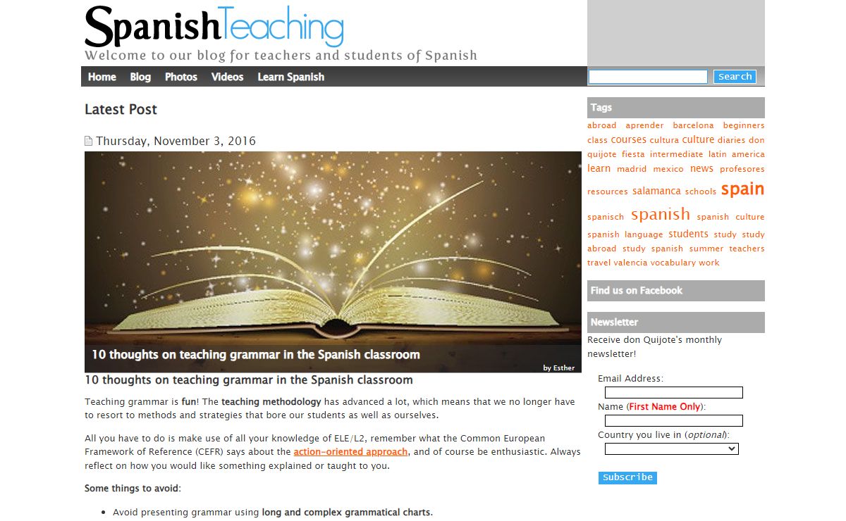 Home Page - Spanish Teaching