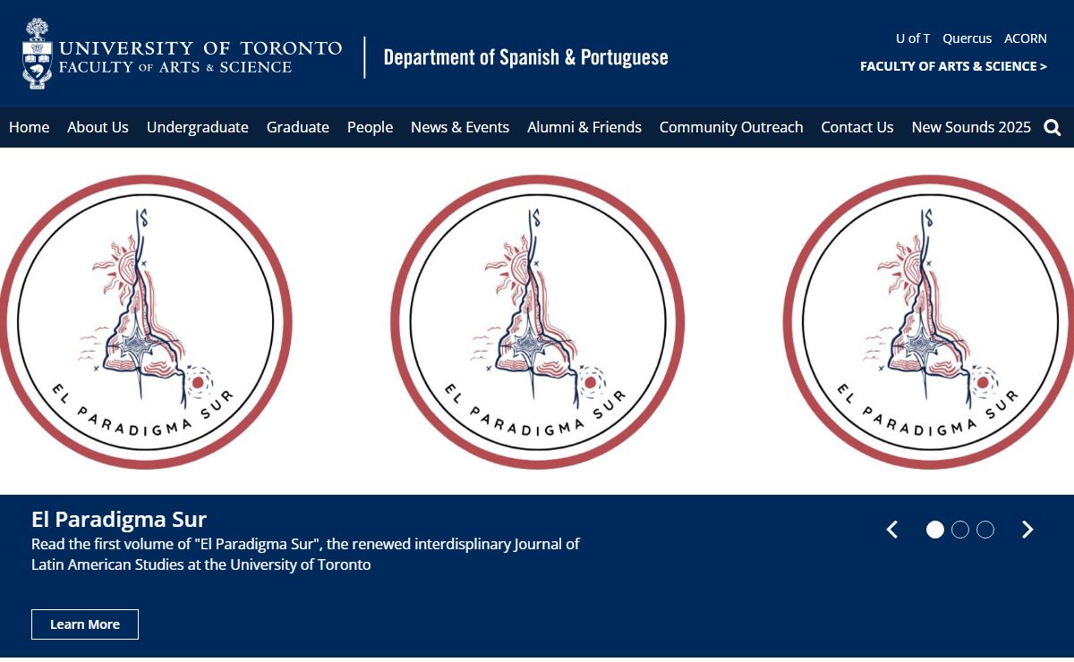 Department of Spanish & Portuguese | University of Toronto